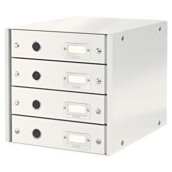 Zásuvkový box Leitz Click & Store 4 zásuvky biely 