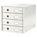 Zásuvkový box Leitz Click & Store 4 zásuvky biely 