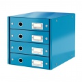 Zásuvkový box Leitz Click & Store 4 zásuvky modrý 