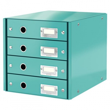 Zásuvkový box Leitz Click & Store 4 zásuvky ľadovo modrý 