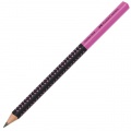 Ceruzka Grip Jumbo/HB Two Tone čierna/ružová 12ks 