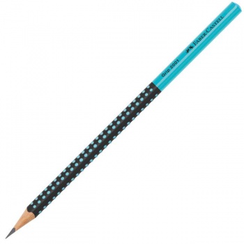 Ceruzka Grip 2001/HB Two Tone čierna/tyrkysová 12ks 