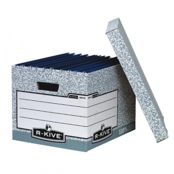 Archívna krabica s odnímacím vekom Fellowes BANKERS BOX sivá/biela 32,5x28x38,5 cm 