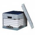 Archívna krabica s odnímacím vekom Fellowes BANKERS BOX sivá/biela 32,5x28x38,5 cm 
