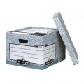 Archívna krabica veľká Fellowes BANKERS BOX sivá/biela 38x28,7x43 cm 