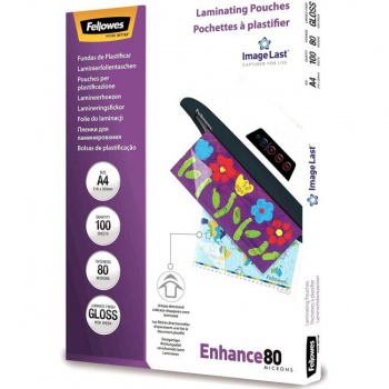 Laminovacie fólie Fellowes 216x303 A4 80mic 