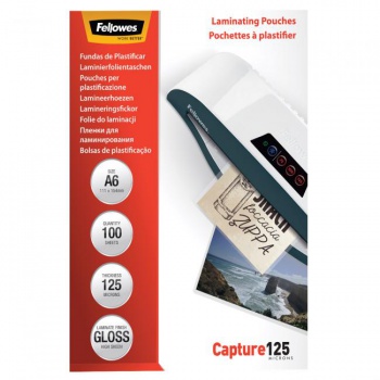 Laminovacie fólie Fellowes 111x154 /A6/ 125mic 