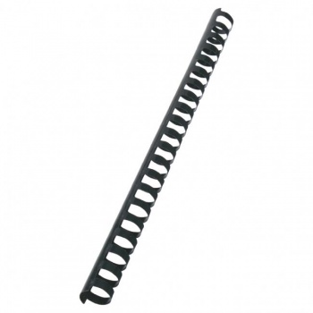 Plastové hrebene GBC 21R 19mm čierne 