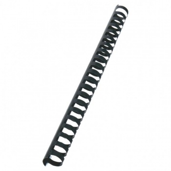 Plastové hrebene GBC 21R 22mm čierne 