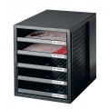 Zásuvkový box Cabinet čierny 