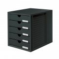 Zásuvkový box System zatvorený čierny 