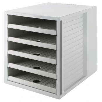 Zásuvkový box Cabinet KARMA eko-sivý 