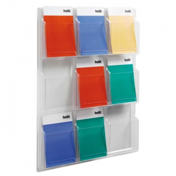 Prezentačný panel s 9 odkladačmi 