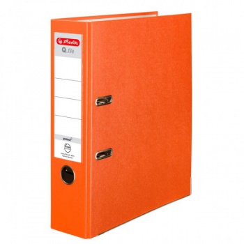 Zakladač pákový Herlitz Q.file 8cm oranžový 