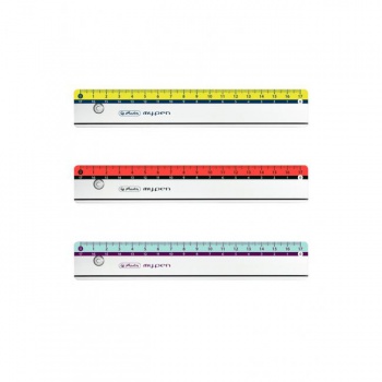 Pravítko Herlitz my.pen 17cm plastové mix farieb 