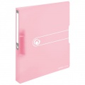 Zakladač 2-krúžkový Herlitz PP 2,5cm transparentný rose 