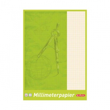 Milimetrový papier Herlitz, A4, 80g, 25 listov 