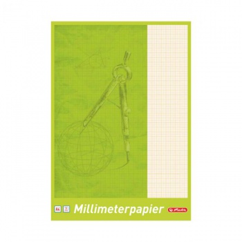 Milimetrový papier Herlitz, A4, 80g, 25 listov