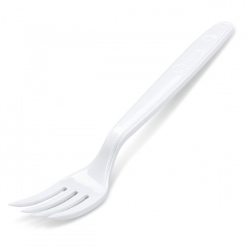 Vidličky plastové znovu použiteľné biele 18,5 cm (50 ks) 