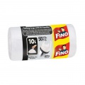 Vrecia zaväzovacie FINO Color 10 ℓ, 6 mic., 36 x 44 cm, biele (50 ks) 