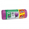 Vrecia zaväzovacie FINO Color 60 ℓ, 13 mic., 59 x 72 cm, fialové (20 ks) 