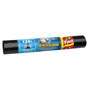 Vrecia zaväzovacie FINO Power 120 ℓ, 40 mic., 70 x 110 cm, čierne (10 ks) 