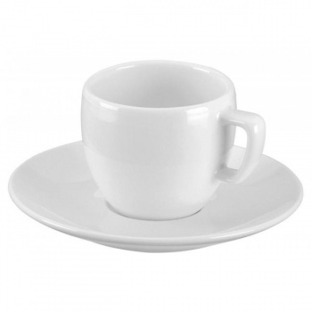 Šálky s podšálkami CREMA na espresso 75ml 6ks 