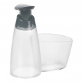 Dávkovač saponátu CLEAN KIT 350ml s oddelenim pre hubku 