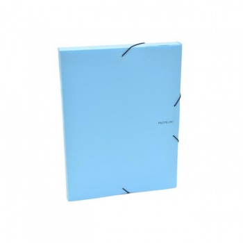 Plastový box s gumičkou Karton PP Pastelini modrý