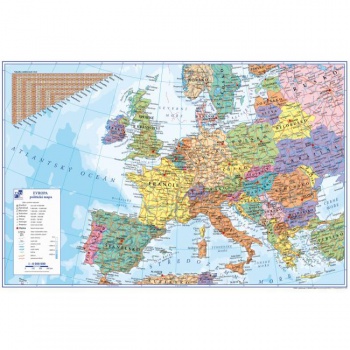 Podložka na stôl KARTON PP s mapou Európy 40x60cm 