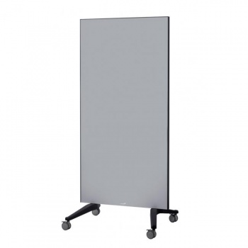 Tabuľa GLASSBOARD 90x175cm sivá na kolieskach 