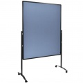 Moderačná tabuľa plstená 150x120 cm PREMIUM PLUS modrosivá 