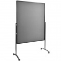 Moderačná tabuľa plstená 150x120 cm PREMIUM PLUS sivá 