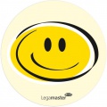 Moderačné karty emočné Smileys priemeru 9,5cm žlté 100 ks 