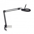 Lampa lupová MAULviso so svorkou čierna 