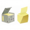 Samolepiace Z-Bločky Post-it recyklované, 76x76 mm, žlté 