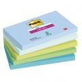 Samolepiaci bloček Post-it Super Sticky OASIS, veľkosť 76x127 mm, 5 bločkov po 90 lístkov 