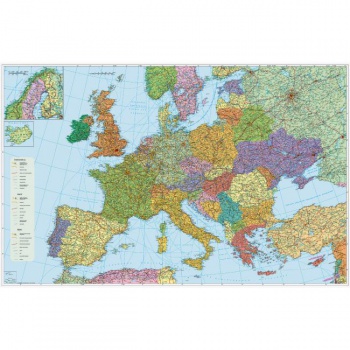 Mapa Európa-cestná sieť 