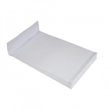 Taška B4 s X dnom a odtrhávacou páskou 250 x 354 mm biela 140g 