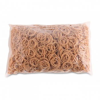 Gumičky Office Products 25mm 1kg prírodná farba 