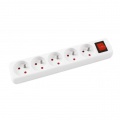 Predlžovací kábel Office Products s 5 zásuvkami s vypínačom 1,5m 
