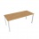 Rokovací stôl Uni, 180x75,5x80 cm, dub/biela