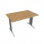 Rokovací stôl Flex, 120x75,5x80 cm, dub/kov 