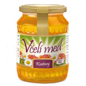 Med včelí MEDAS kvetový 900 g. 