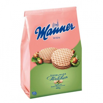 Čokoládovo-orieškové tortičky Manner 400 g 