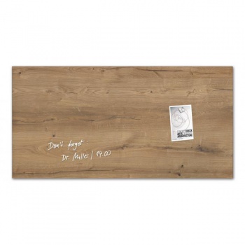 Sklenená tabuľa artverum 91x46cm prírodné drevo 