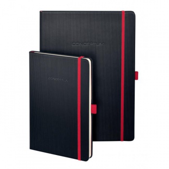Zápisník CONCEPTUM Red Edition A4, linajkový čierno-červený 