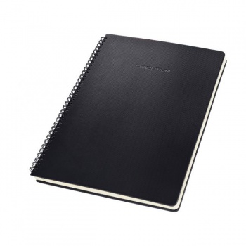 Zápisník CONCEPTUM so špirálou čierny 176x214mm 