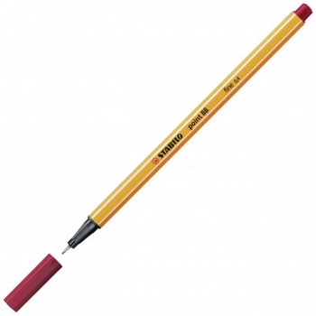 Liner STABILO Point 88 tmavočervený 