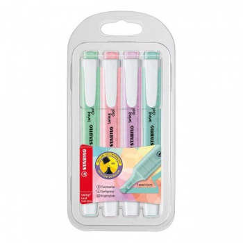Sada zvýrazňovačov STABILO swing cool Pastel  4S 